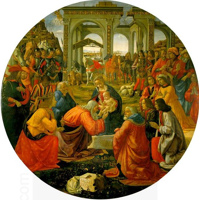 Domenico Ghirlandaio The Adoration of the Magi  aa China oil painting art